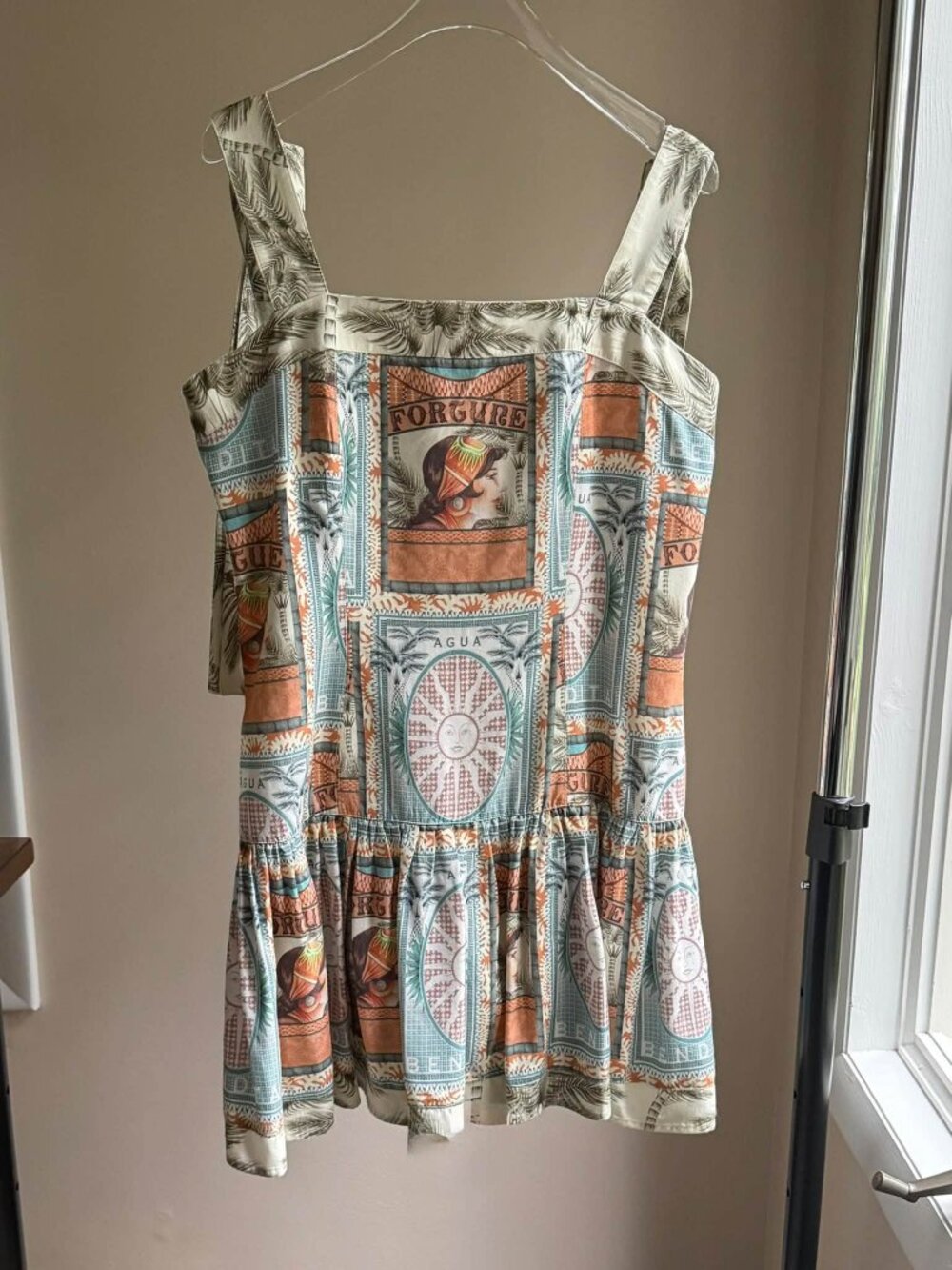 Aqua Bendita Joaquina Arabella mini dress. Size L. Like New-Excellent, worn once
